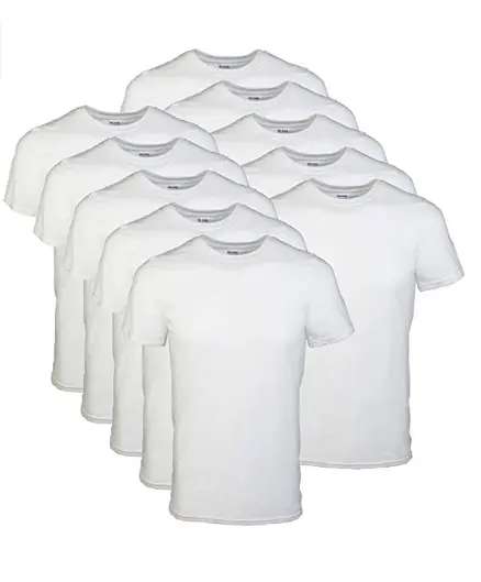 10 Pack Men's cotton t shirt Crew neck Men's plain t shirt Multipack for sell