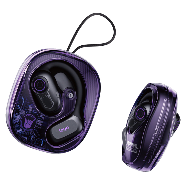 Huien OEM ODM Open Ear True Wireless for 5.4 OWS Earbuds with LED Indicator IPX4 Waterproof & Touch Control