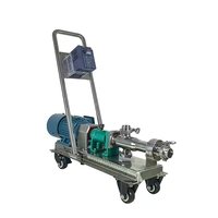 Pompe à vis à cavité progressive sanitaire en acier inoxydable GW pompe à vis unique hygiénique de qualité alimentaire à haute viscosité