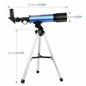 F50360M Astronomical Telescope 50mm Aperture Blue With Tripod For Kids And Students Stargazing Observation - Product Image 5