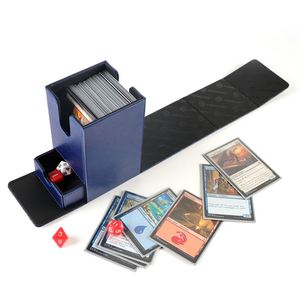 Boîte à cartes en cuir PU de qualité supérieure avec double tiroir de rangement pour les joueurs de jeux de société - Product Image 1