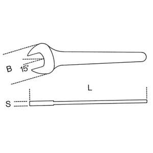 BETA - 000520115 Clés simples à fourche 1000V - EAN 8014230102610 1000V CLÉS ISOLÉES CLÉS À BOUT OUVERT ISOLÉES - Product Image 2