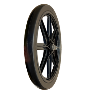Roue en mousse PU anti-crevaison Stone 20'' 20x1.75 avec pneu plein, roulement à billes et jante à rayons en plastique pour chariot <span class=keywords><strong>de</strong></span> jardin, chariot à main, chariot <span class=keywords><strong>de</strong></span> transport - Garantie 6 mois - Product Image 5