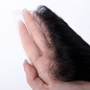 Qingdao <span class=keywords><strong>Haohao</strong></span> 4X4 5x5 HD dentelle fermeture 13x4 13x6 Invisible dentelle frontale naturelle cheveux humains frontale - Product Image 1