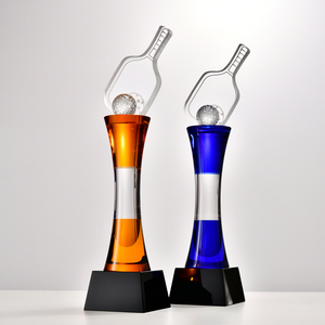 Trophée en cristal de pickleball haut de gamme, gravé au <span class=keywords><strong>laser</strong></span>, poli, écologique, vente en gros - Product Image 2