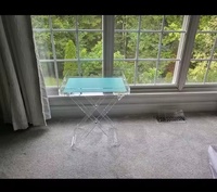Klarer Acryl Klapptisch Snack Tabletts Klarer Acryl Faltbarer Snack Tisch Steht isch