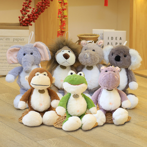Tùy Chỉnh Kawaii Rừng Thú Nhồi Bông Đồ Chơi Sang Trọng Koala Voi Khỉ Sư Tử Ếch plushtoy Món Quà Sinh Nhật - Product Image 1