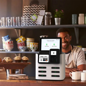 Station de recharge sans fil ultra-mince personnalisée par l'usine avec NFC, 6 emplacements, charge rapide 40W et écran LED pour téléphones mobiles - Product Image 5