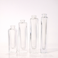 Diffuseur d'arômes sans flamme en verre carré à épaules arrondies, pour bâtonnets de parfum, évaporation par diffusion, usage intérieur salon (sans accessoires)