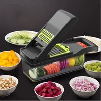 Amz Topverkoper Keuken 12 In 1 Multifunctionele Voedselsnijder Mandoline Groentesnijder Ui Groentesnijder Chopper