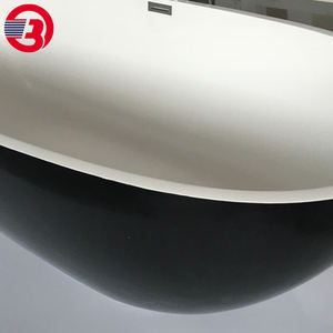 Émirats arabes unis Baignoire en acrylique pur autoportante moderne pour salle de bain Baignoire ovale de trempage de couleur blanche brillante personnalisée - Product Image 5