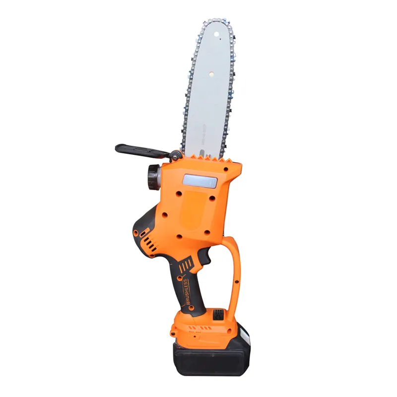 Chất lượng chuyên nghiệp động cơ không chổi than 300W điện đầu vào không chổi than Chainsaw điện mini Saw