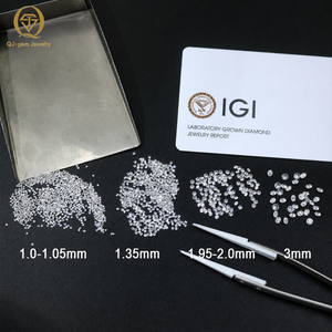 Diamant en vrac 0,8-3 mm, petit diamant rond cultivé en laboratoire, clarté VVS-VS, couleur DEF, composants de bijoux, 1 sac/ct - Product Image 4