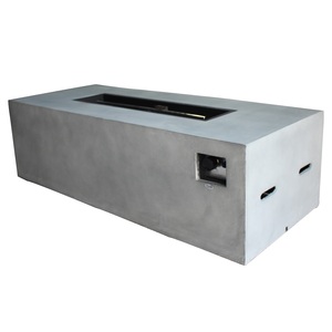 Foyer de jardin extérieur au propane Rectangle Foyer en béton Certifié Table de foyer au propane - Product Image 4