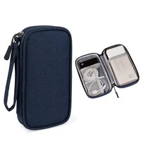 Bolsa de Almacenamiento para Cables de Datos de Una Sola Capa Reforzada, Hecha de Materiales Resistentes a los Arañazos y al Desgaste, Bolsa Impermeable para Computadora