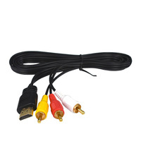 Vente en gros 1.5m HDMI mâle vers 3 Rca Audio Vidéo Av Câble HDMI vers Rca Convertisseur Av Câble