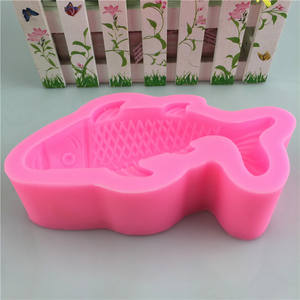 Molde de silicona con forma de carpa grande, jabón hecho a mano, decoración de yeso, cemento, molde de hormigón de yeso, Mousse, molde de helado - Product Image 5