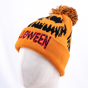 หมวกบีนนี่สำหรับผู้ชายหมวกถักแบบผูกโลโก้สำหรับฤดูหนาว - Product Image 3