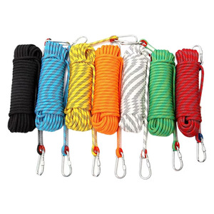 Cuerda de Escalada Estática de 1.5 Pulgadas (16 mm) para <span class=keywords><strong>Crossfit</strong></span> y Uso en Excursiones, Portátil, Duradera, de Poliéster Lin Feng LF-004 con Bolsa de PP - Product Image 2