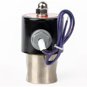 États-Unis Vanne solénoïde solide 3/8 po 12 V CC en acier inoxydable normalement fermée avec joint Viton - Product Image 3