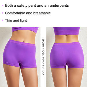 Sous-vêtements pour femmes Shorts amincissants Culottes sans couture à taille haute Sous-vêtements de sécurité Pantalons courts de protection pour femmes - Product Image 4