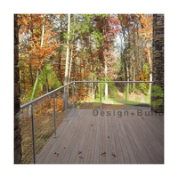 ACE Nouveau Design Intérieur/Extérieur Escalier Câble Métallique Balustrade Main Courante Aluminium Balcon Poteau Vertical