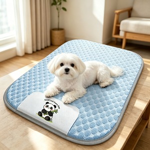 Pet Cooling Mat Rectangle Green Dog <b>Bed</b> Summer Cooling <b>Pad</b> Four Seasons Use - Product Image 2