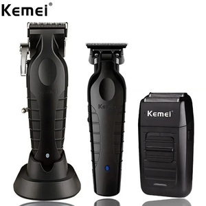 Fabricant KEMEI Kit de <span class=keywords><strong>Tondeuse</strong></span> à Cheveux Électrique Professionnelle <span class=keywords><strong>Sans</strong></span> <span class=keywords><strong>Fil</strong></span> Rechargeable USB Km-2299 - Product Image 1
