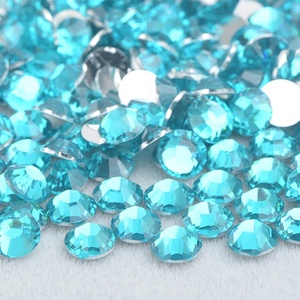 Tuton Atas Berkualitas Kristal Bulat Kuku strass in resina Flatback Untuk Kerajinan DIY - Product Image 3