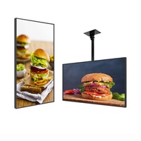 Máquina de publicidad táctil LCD todo en uno montada en la pared cartelera pantalla de visualización de póster electrónico tienda de té de la leche CENTRO COMERCIAL
