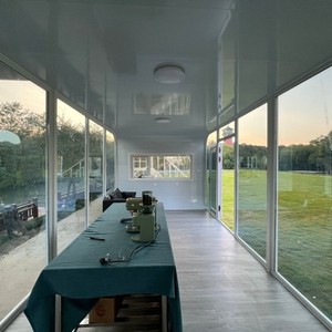 บ้านสำนักงานคอนเทนเนอร์สมัยใหม่ รูปทรงสี่เหลี่ยมผืนผ้า ความหนามาตรฐาน สำหรับใช้งานกลางแจ้ง - Product Image 3