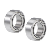 Bantalan Bola Alur Dalam Miniatur Baja Tahan Karat MR74ZZ Kecepatan Tinggi Tahan Lama SMR74 4x7x2.5mm untuk Reel Pancing Hobi RC