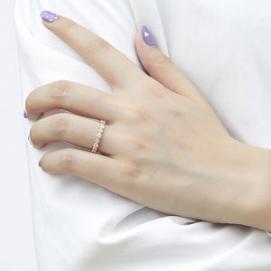 خواتم نسائية من الإسترليني ، خواتم وعد الخطوبة الكاملة الأبدية ، خواتم حفلات الذكرى السنوية - Product Image 3