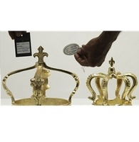 Couronne décorative en aluminium, vente en gros, luxe, mariage, fête, décoration de la maison