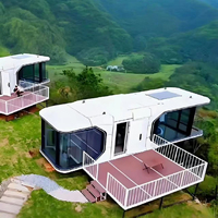 Maison conteneur préfabriquée respirante de luxe, de haute qualité, modulaire, moderne, type capsule spatiale, maisons capsules, mini-maisons mobiles, Villa 1