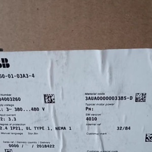 ขายตรง ACS550-01-03A3-4 1.5KW 3.2A อินเวอร์เตอร์คอนเวอร์เตอร์ VFD สามเฟส AC380-480V - Product Image 2