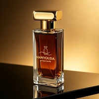 Coffret Cadeau de Parfum de Luxe 100ml 90ml 50ml 30ml Flacon de Parfum Carré en Verre Vide avec Pompe Vaporisateur Bouchon Doré Boîte Cadeau Magnétique Personnalisée EVA