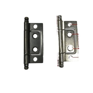 Charnières de meubles en acier inoxydable Qianbao Hardware 76x28x1.5mm Bronze antique nickelé, revêtement en zinc pour porte d'armoire - Product Image 3