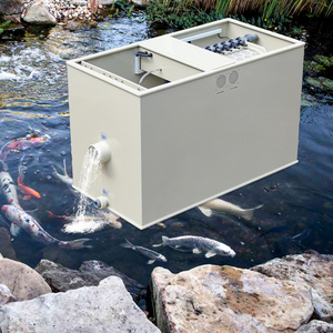 QLOZONE Vente chaude Ensemble complet de filtre à tambour pour étang à koïs Aquaculture Aquarium Système d'étang à poissons Filtre à tambour combiné pour étang à koïs - Product Image 2