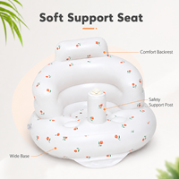 Chaise de douche gonflable pour bébé avec pompe à air intégrée, design tulipe, imperméable, personnalisable pour toilettes et bain - Lexing