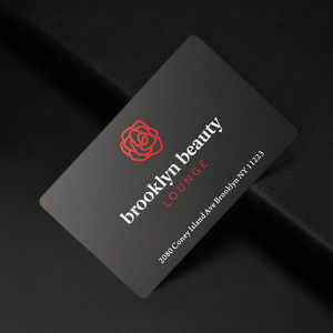 بطاقات أعمال معدنية فريدة بتصميم منقوش وتشطيب غير لامع بأسعار الجملة - Product Image 5