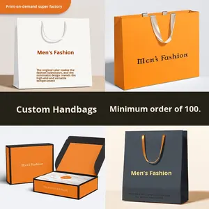 Сумка-тоут на заказ с печатью логотипа для магазина одежды, подарочная сумка, женская сумка на заказ - Product Image 5