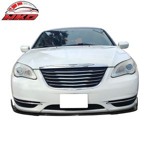 Compatible con Chrysler 200 11-14, 3 piezas, estilo IK, divisor de labio de parachoques delantero, sin pintar, PU, accesorio exterior de alta calidad - Product Image 2