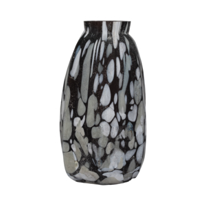 Vaso in Vetro Contemporaneo con Motivo Astratto 12 Pollici Decorazione d'Arredo - Product Image 2