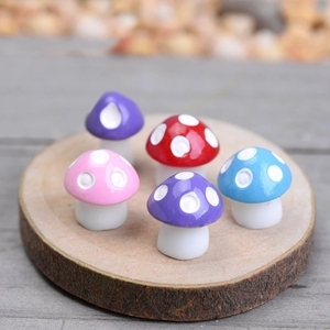 8 Buah Miniatur Taman Peri Dekorasi Taman Jamur Mini Kerajinan Jamur Resin Patung Peri Miniatur Manualidades - Product Image 2
