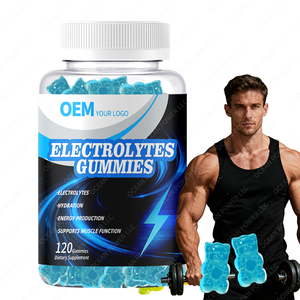 Bán buôn OEM nhãn hiệu riêng Vegan chất điện phân hydrat hóa Gummy Pre Workout năng lượng tăng Gummy bổ sung - Product Image 1
