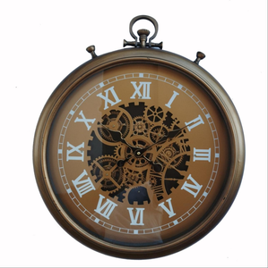 20.5 pollici Retro <span class=keywords><strong>orologio</strong></span> da <span class=keywords><strong>parete</strong></span> meccanico decorativo contemporaneo soggiorno <span class=keywords><strong>orologio</strong></span> da tasca <span class=keywords><strong>a</strong></span> <span class=keywords><strong>vista</strong></span> ingranaggi mobili per feste VIP - Product Image 6