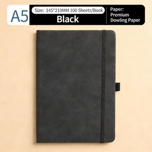 Carnet de notes en cuir PU A5 avec logo personnalisé, couverture rigide, pour le <span class=keywords><strong>bureau</strong></span>, l'école et les affaires - Product Image 5