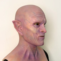 Drôle silicone visage réaliste Silicone vieil homme masque mâle déguisement Halloween Cosplay déguisement tête caoutchouc fête Costumes accessoires