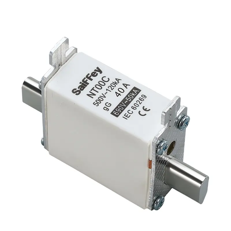 NT00C 2A à 160A 40A 500/690V NH HRC interrupteur à fusible sectionneur produits basse tension fusible en céramique lien